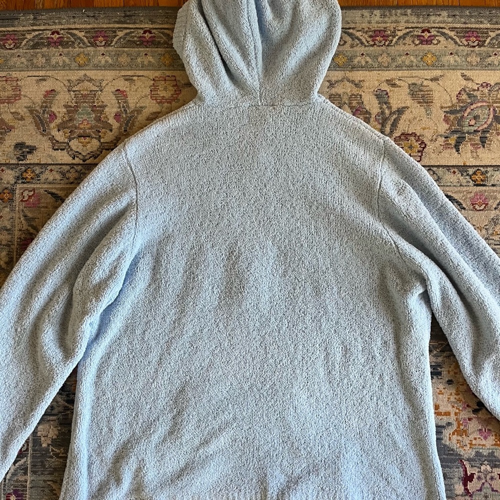 Disney World Blue Embroidered Sherpa Hoodie with Tinkerbell - Picture 5 of 5